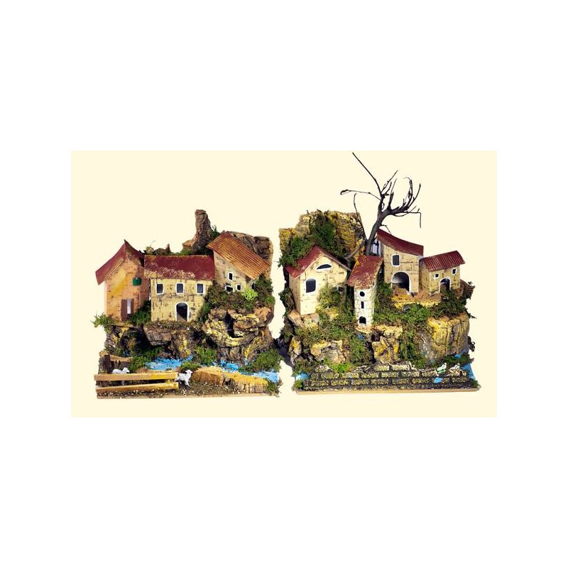 CASE SU FIUME 20x14x17cm 2 MOD.