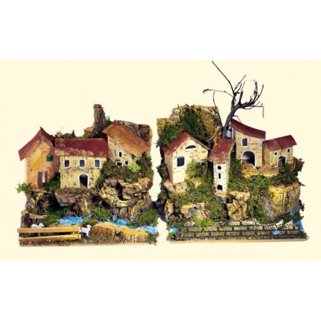 CASE SU FIUME 20x14x17cm 2 MOD.