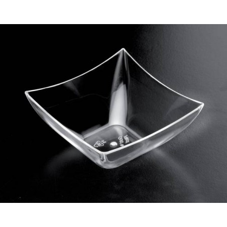 COPPETTA QUADRATA PS 90cc 25PZ TRASPARENTE