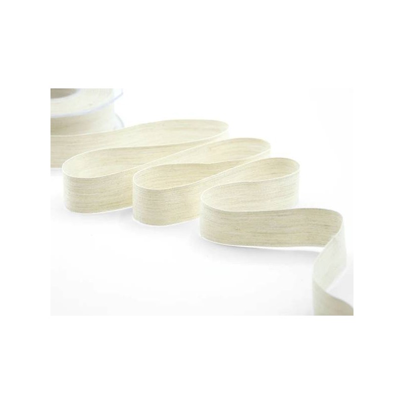 NASTRO MELANGE OPACO mm25x20mt COL.35 AVORIO