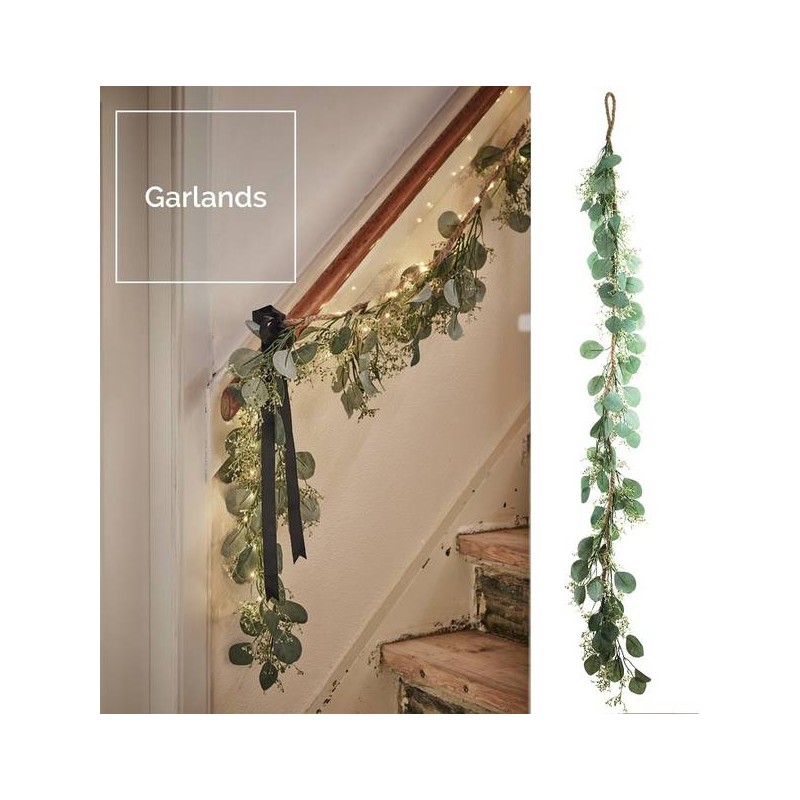 GHIRLANDA DI EUCALIPTO 160cm VERDE