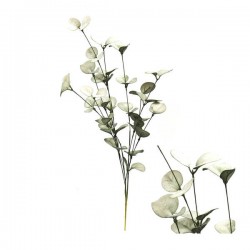 STELO CON FOGLIE VERDE CHIARO IN PLASTICA H.54cm