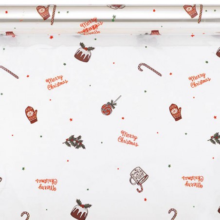 BOBINA CELLOPHANE STAMPA CLASSIQUE CHRISTMAS 30my H.100x50mt