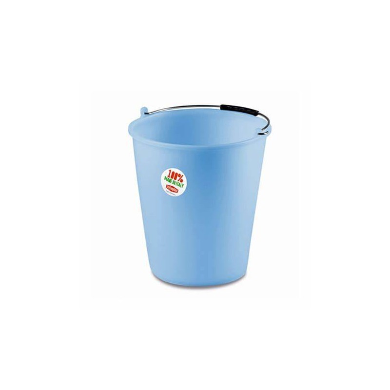 SECCHIO CASALINGO POLIETILENE ø29x25h 9lt AZZURRO