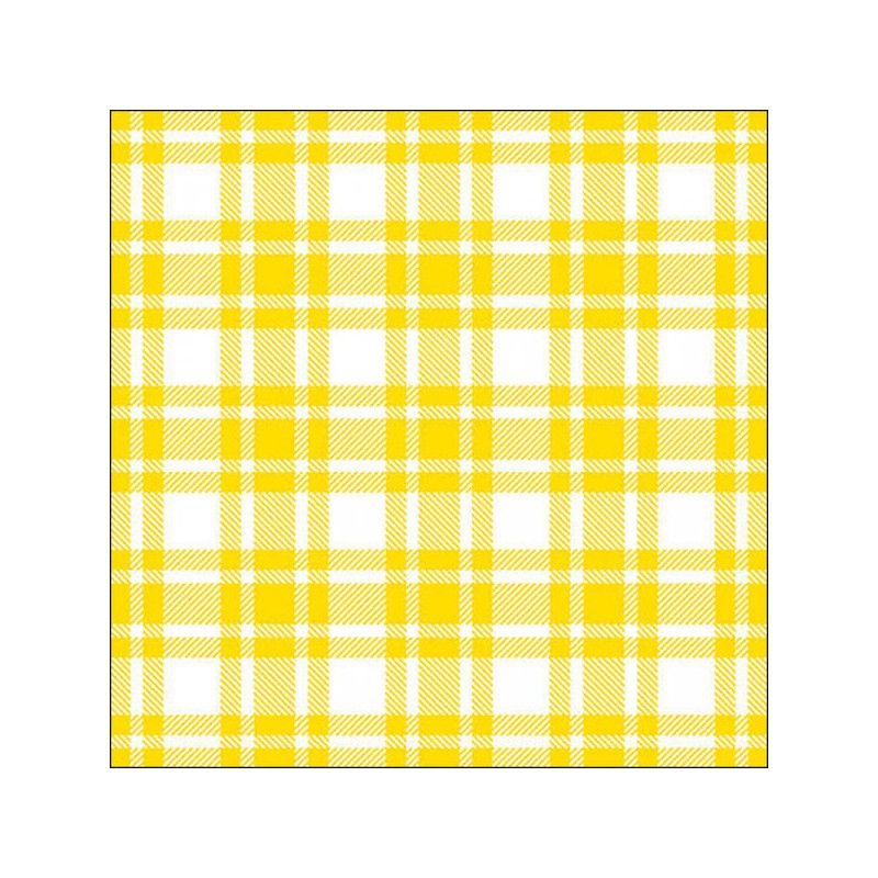 TOVAGLIOLI 33x33 SCOZZESE GIALLO 20pz