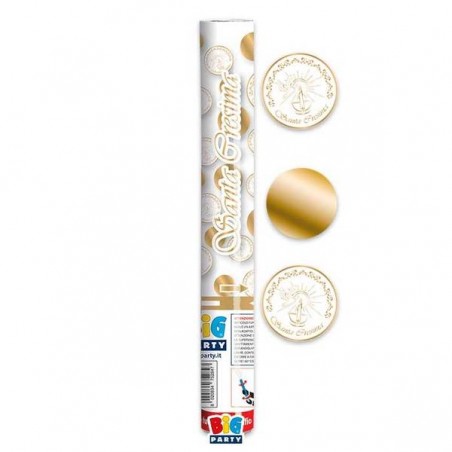 CANNONE SPARACORIANDOLI CRESIMA GOLD 30cm