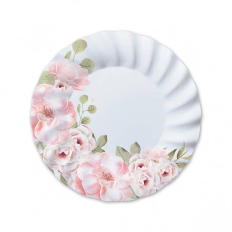 PIATTI CARTA PIANI ø25cm FLORAL 8pz