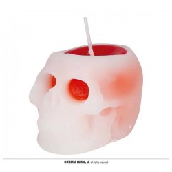 CANDELA TESCHIO CON SANGUE 6cm