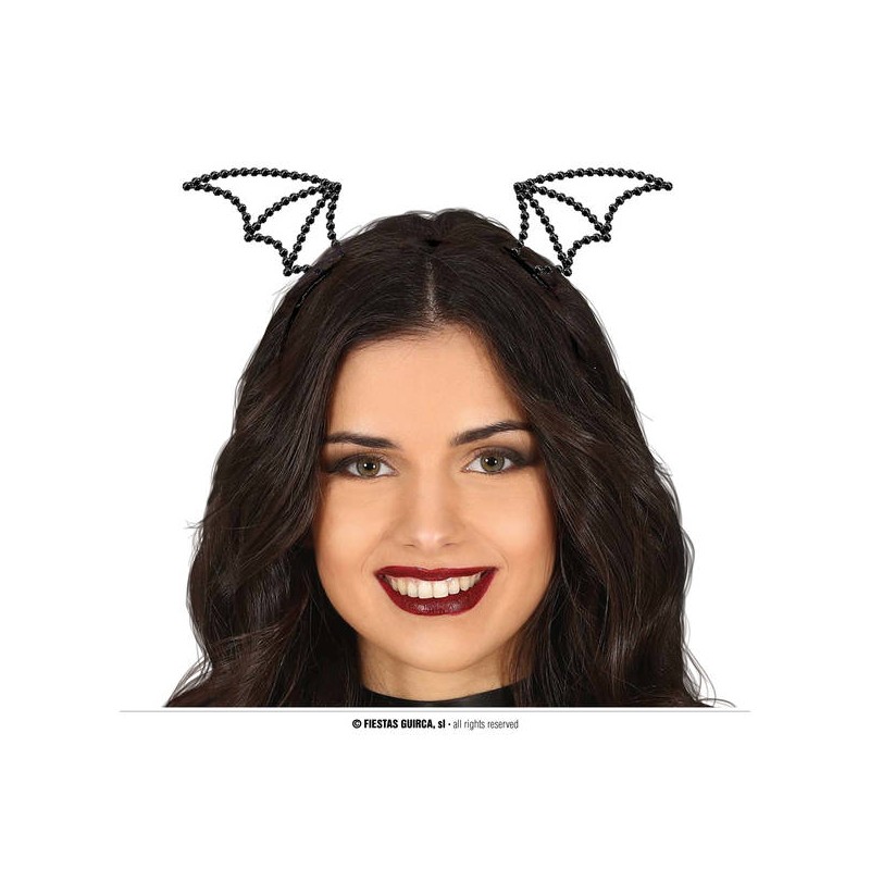 CERCHIETTO PIPISTRELLO C/PERLINE