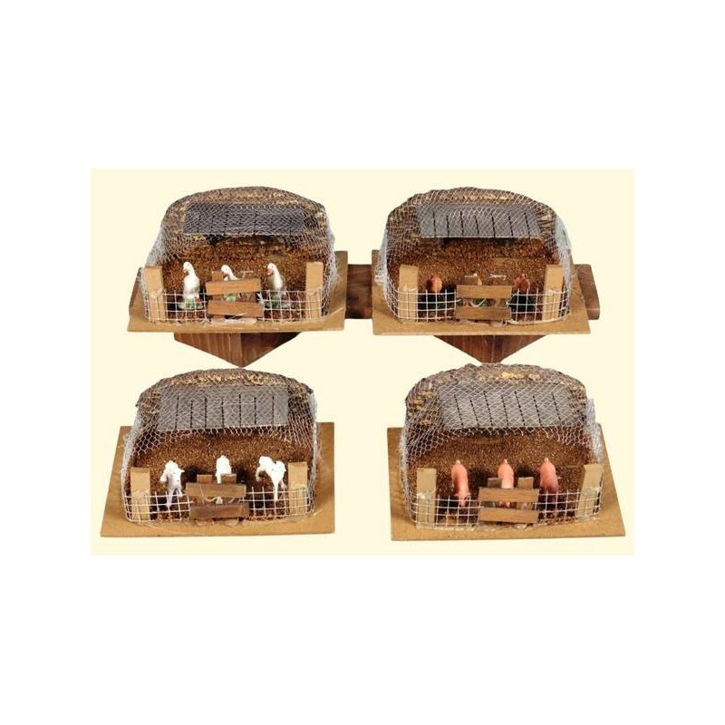 RECINTO CON ANIMALI 14,5x11x6cm 4ass. 1PZ