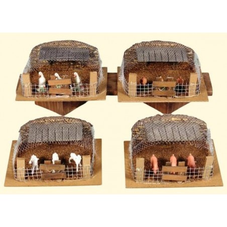 RECINTO CON ANIMALI 14,5x11x6cm 4ass. 1PZ