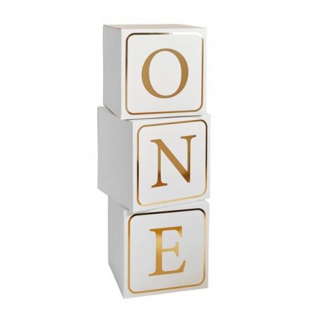 BLOCCHI CON SCRITTA ONE ORO