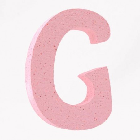 LETTERA POLISTIROLO PASTELLO mm120x90 G ROSA PASTELLO