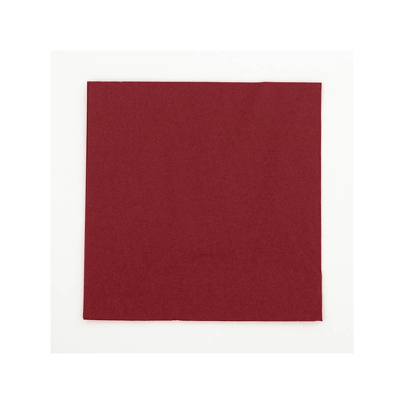 TOVAGLIOLI 33x33cm ROSSO RUBINO 16pz