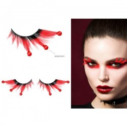 CIGLIA FINTE CON GOCCE DI SANGUE