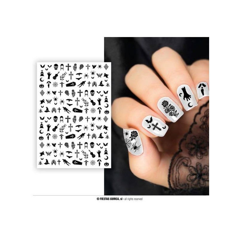 ADESIVI PER UNGHIE NERO