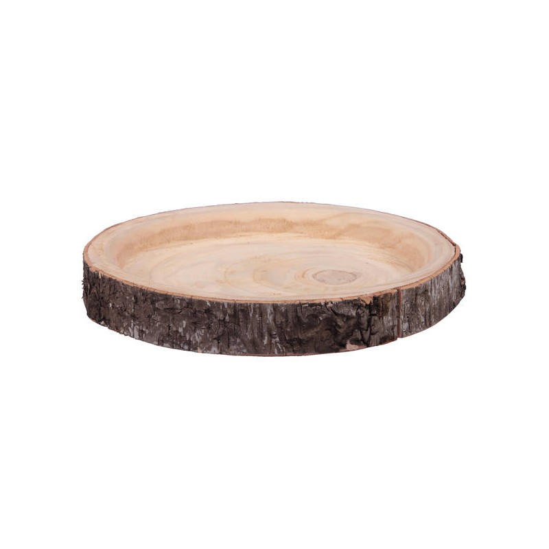 PIATTO DI LEGNO PAULOWNIA ø28x4cm