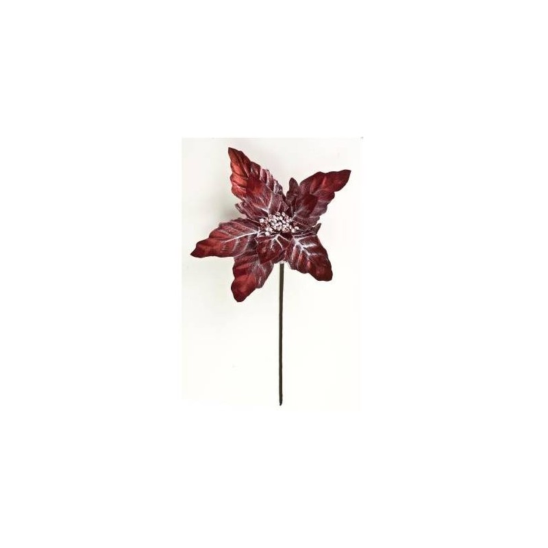 STELLA NATALIZIA VELLUTO ø28 cm COL.ROSSO LN1012/RED