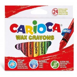 PASTELLI CERA CARIOCA MAXI 24pz