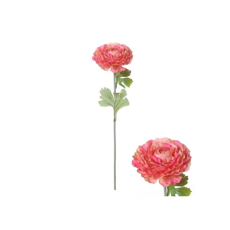 FIORE RANUNCOLO C/STELO 55cm ROSA