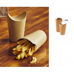 BOX CARTONCINO FRITTI KRAFT/PE AVANA ø10-6,4x17h 620ml 50pz
