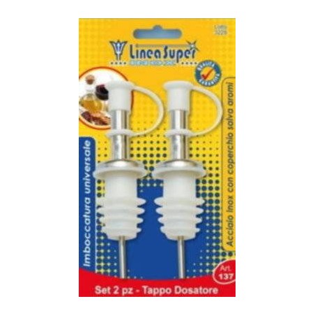 TAPPO DOSATORE INOX 2pz AR.137