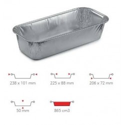 TEGLIA ALLUMINIO PLUM CAKE 22x9 100PZ R15G CONTITAL