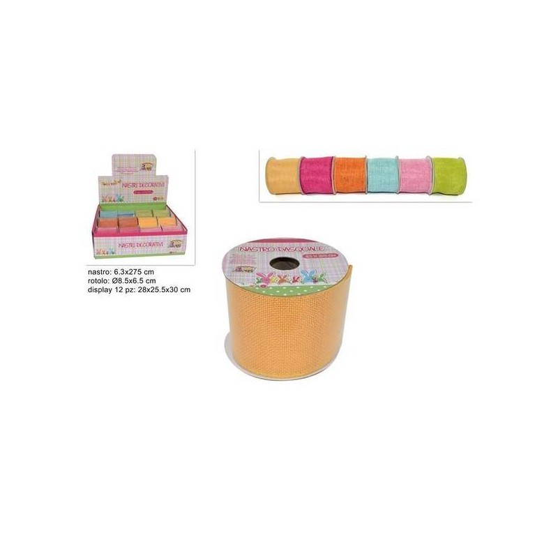 NASTRO JUTA mm6,3x275cm COLORI ASS.TI 1pz