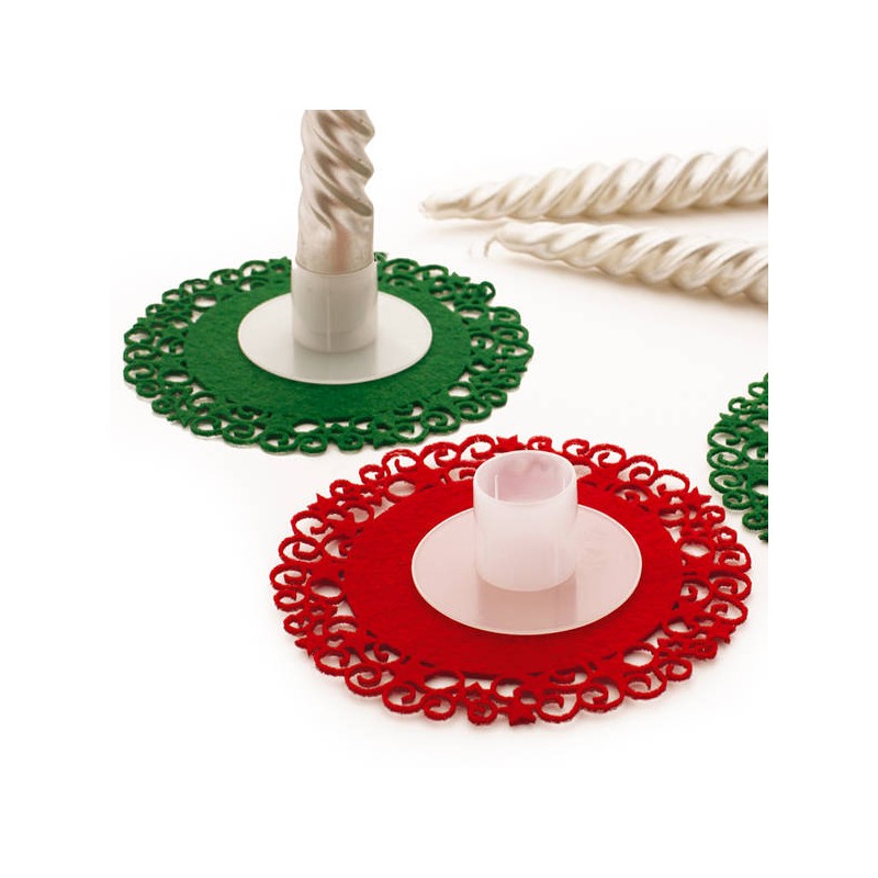 PORTA CANDELA IN PLASTICA 12pz