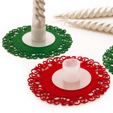 PORTA CANDELA IN PLASTICA 12pz