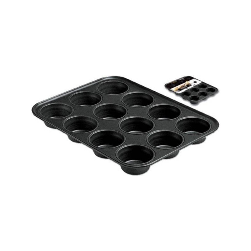 TEGLIA MUFFIN ANTIADERENTE 12 POSTI 35x26x3cm