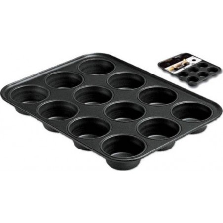 TEGLIA MUFFIN ANTIADERENTE 12 POSTI 35x26x3cm