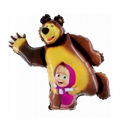 PALLONE MYLAR S/SHAPE MASHA&ORSO 87cm