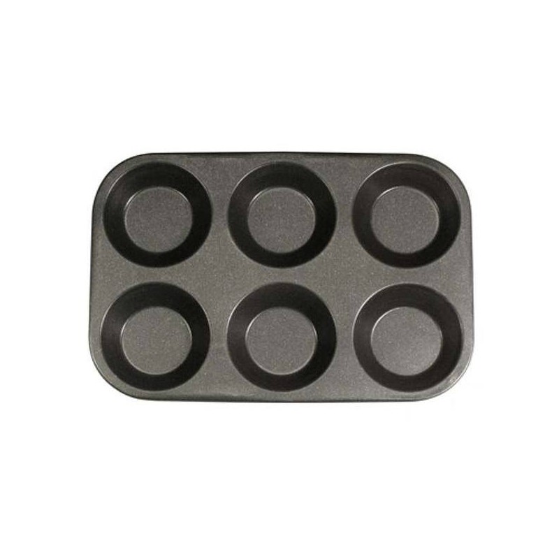 TEGLIA ANTIADERENTE 6 MUFFIN LISCI 30,5x20,5cm