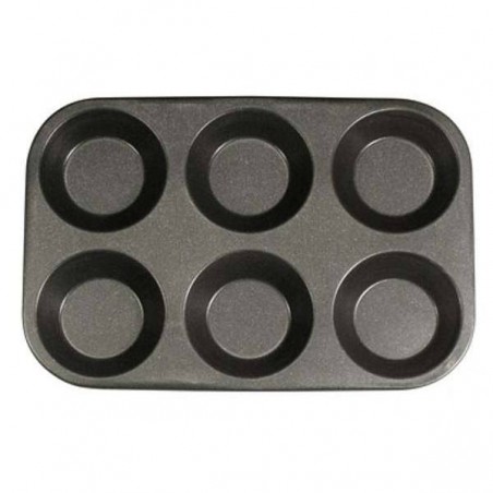TEGLIA ANTIADERENTE 6 MUFFIN LISCI 30,5x20,5cm