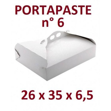 SCATOLA P.PASTE POLIT. N°6 26x35x6,5cm BIANCO RAMAGE