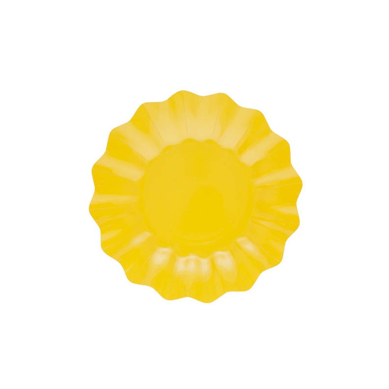 PIATTI NEW SHAPE CM.21 GIALLO 8pz