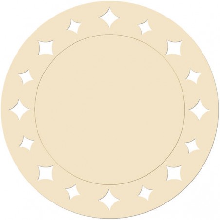 SOTTOPIATTI CARTONCINO ø33cm 6pz PANNA