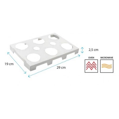 TEGLIA CARTONCINO PER TULIP 24x39 6 FORI
