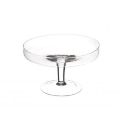 PORTATORTA ALZATA VETRO H.14cm ø22cm 14-3815A