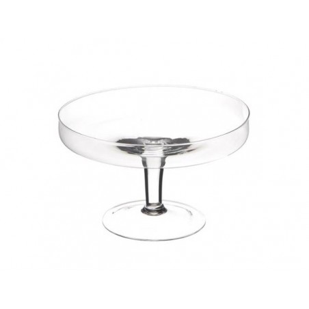 PORTATORTA ALZATA VETRO H.14cm ø22cm 14-3815A