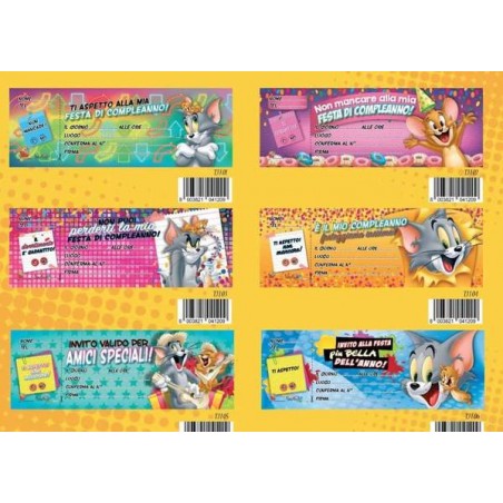 BLOCCHETTO INVITI TOM & JERRY