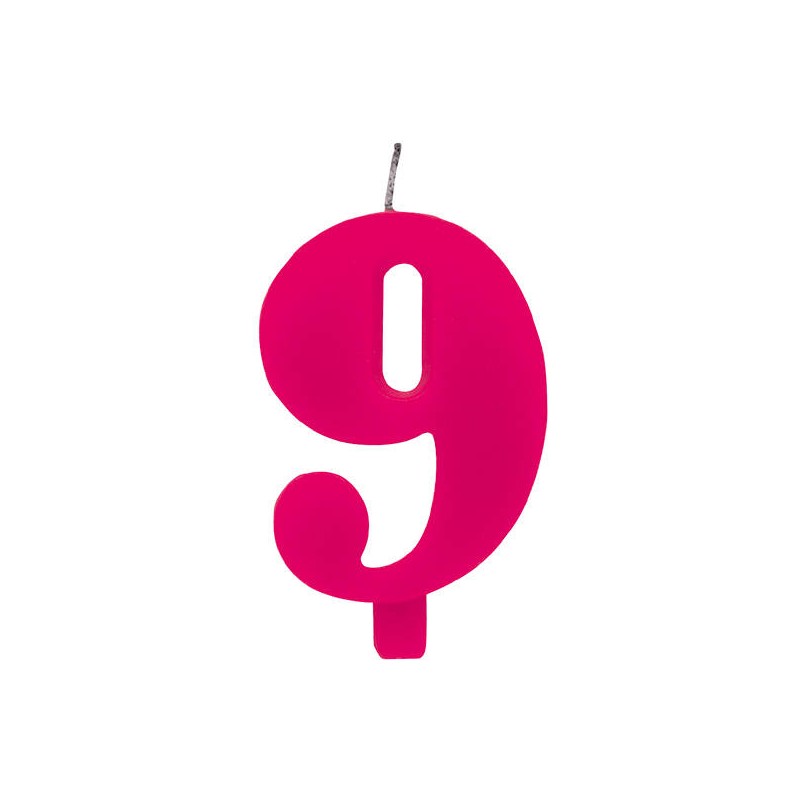 CANDELINA SCINTILLANTE FUCSIA N°9 9,5cm