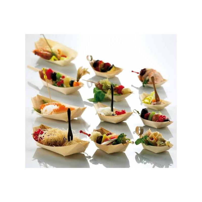 BARCHETTA PIROGA IN LEGNO STANDARD MAXI 22,5x8,5x2cm 50pz LEO