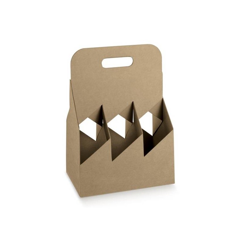 CESTELLO 6 BOTTIGLIE 27x18x35cm AVANA