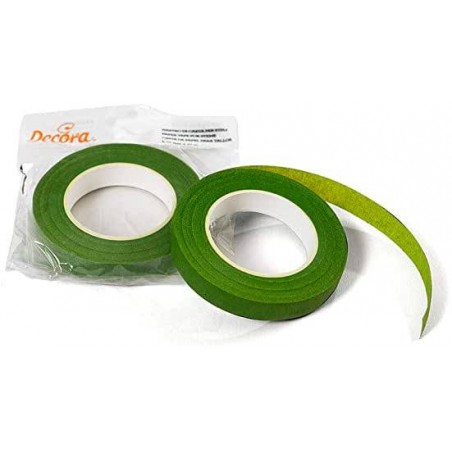 NASTRO PER STELI VERDE CHIARO 12mm 27mt DECORA