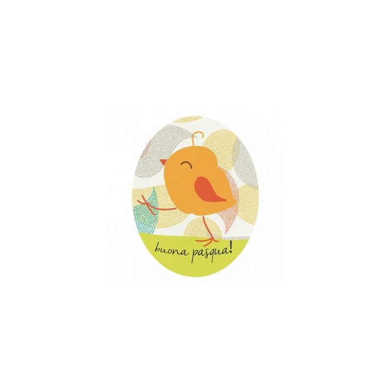 ETICHETTE ADESIVE BUONA PASQUA 3X4cm 160pz