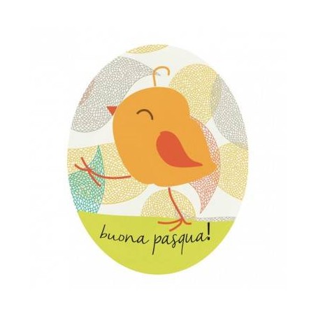 ETICHETTE ADESIVE BUONA PASQUA 3X4cm 160pz