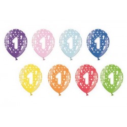 PALLONCINI LATTICE LARGE BDAY 1 B105 ASSORTITI COLOR 5pz