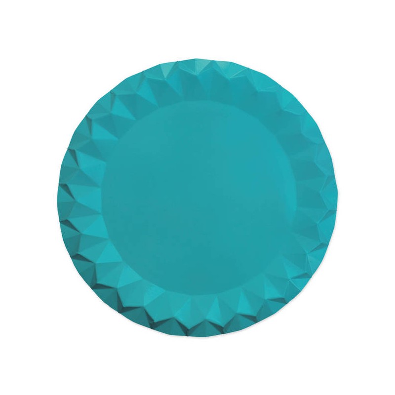 SOTTOPIATTI DIAMANT ACQUA MARINA ø32 5pz